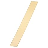 QUARKZMAN Messing Flachstangen 0 08"x1 57"x12 01" Metall Volle Messing Vierkantstangen Für Messerherstellung DIY Handwerk Architektonische Dekoration Industrie Leitfähigkeit