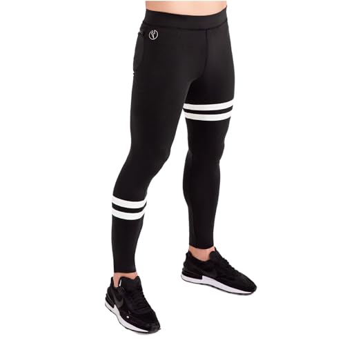 Kapow Meggings Performance PRO: Lange Sportleggings für Herren mit Kompression – Perfekt für Laufen, Yoga & Fitness, Sommer & Winter, inklusive Taschen