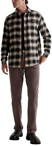 Mens Everett Slim Straight Sueded Sateen Pant