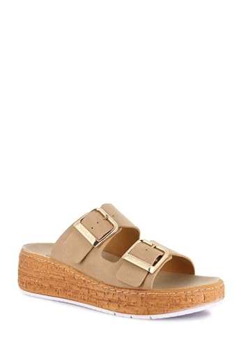 Sandales compensées beige femme nu-pieds confortables été taille 39