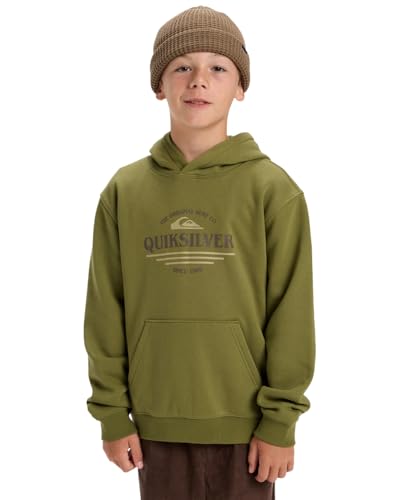Quiksilver - Sudadera de Forro Polar con Capucha (8), Color Verde