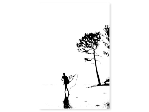 Hexoa Tableau landes - Made in France - Toile imprimée 30x45