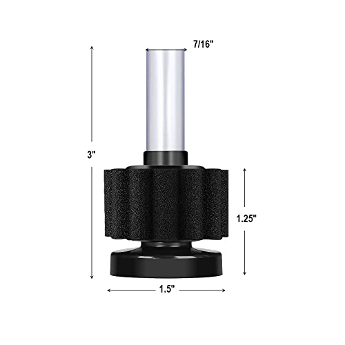 Aquaneat Mini Sponge Filter,Aquarium Sponge Filter For Betta Fish Tank With Airline Tubing And Control Valve thumb #3