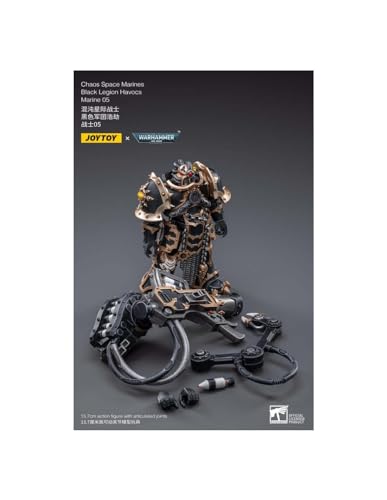 MERCHANDISING LICENCE Dark Source Trading - Joytoy Warhammer 40,000 Black Legion Havocs Marine 05 1/18 Figure (Net) - Image 3