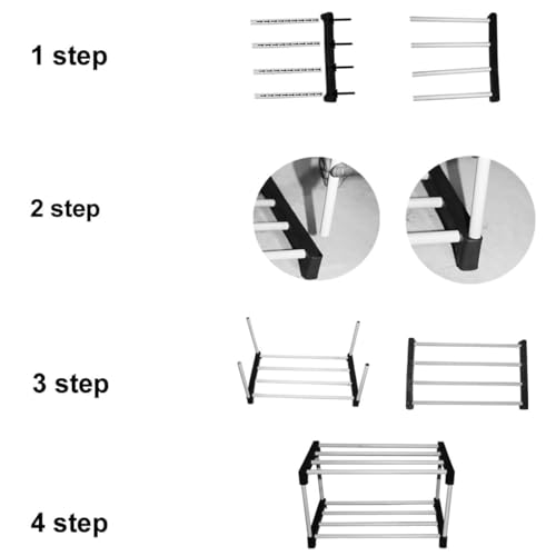 Image of Multi-Layer Shoe Rack for Home | Lightweight and Easy-to-Move Shoe Stand for Men, Women & Kids | Open Storage Organizer for Shoes and Slippers | 5 Layer