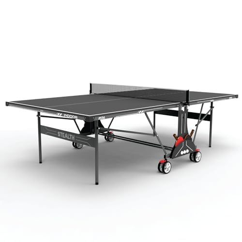 Sponsored Ad - Stag Iconic Stealth Performance Table Tennis (T.T) Table| Full Size Professional Table with Quick Easy Setup| Single Player Playback Mode (1 Cover,2 TT Rackets,3 Balls)