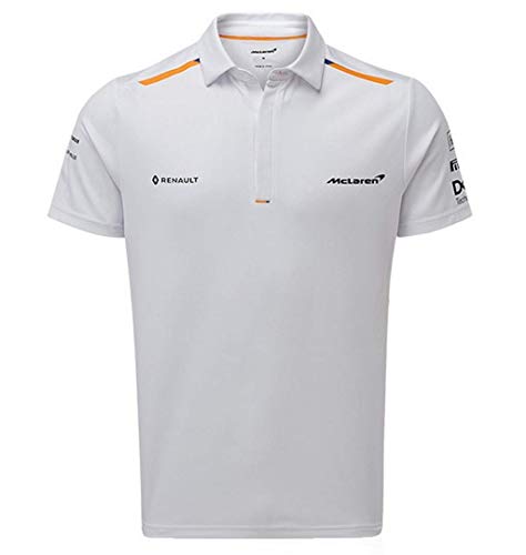 McLaren F1 2019 Team - Polo para hombre, color blanco, Medium, Blanco