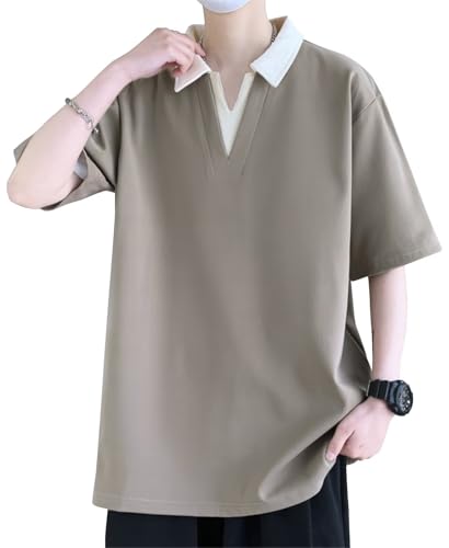 [Bligo] ���� �ĕ� v�l�b�N t�V���c �����Y �z������ �l�C �ݕt�� �傫���T�C�Y �v���b�s�[ �d�˒��� �t�@�b�V���� �V���v�� ������� ������ �J�W���A�� �z�F�ؑ� �h���b�v�V�����_�[ �S�n���G�� �t�H �f�[�g Gray-4XL