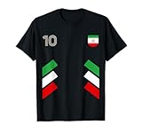Retro10 Iran Football Iran Soccer Iran Flag T-Shirt