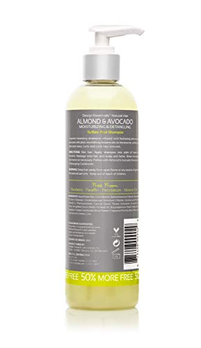 Design Essentials Super Moisturizing & Detangling Sulfate - Free Shampoo - Almond & Avocado Collection, 12 Fl Oz - Thumbnail 2