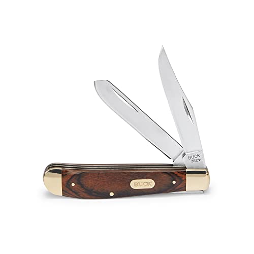 Buck Knives 382 Trapper Wood Handle