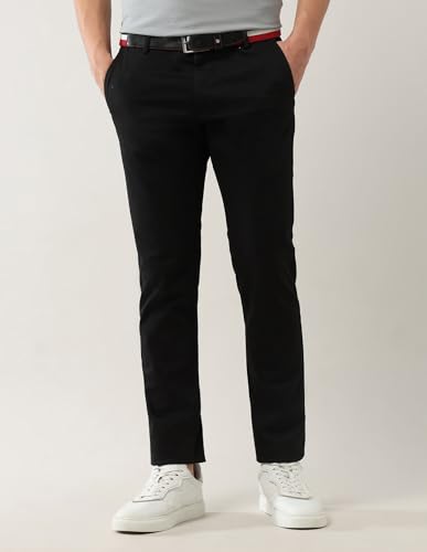Image of Arrow Sport Men's Dobby Slim Fit Trousers