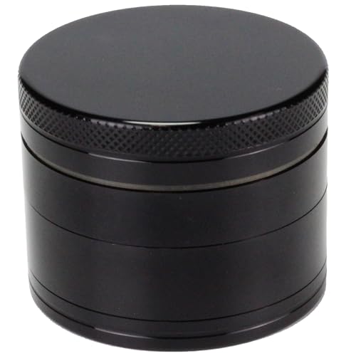 Aluminum CNC Grinder Size 50mm 4 Parts Black, 4 parts 50mm