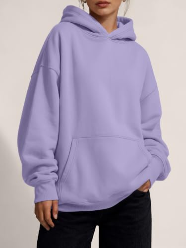 Image of Trendy Queen Women Oversized Hoodies Fall Outfits | Gentle Skin Feel, Aesthetic Drop Shoulder, Large Kangaroo Pocket, Seamless Daily Outfit Match