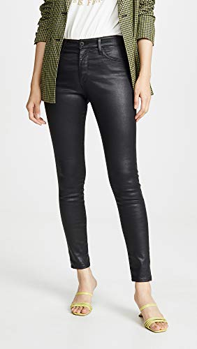 AG Adriano Goldschmied Women's Farrah Leatherette High-Rise Skinny Fit Ankle Pant2