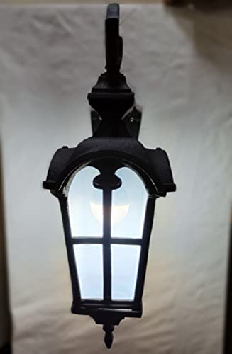 Image of Cast Aluminium Black Texture Wall Light | Pack of 2 - Weatherproof, Durable, and Modern Outdoor /Indoor Lighting Fixture for Garden, Patio, Living Room, Hallway, and Entryway