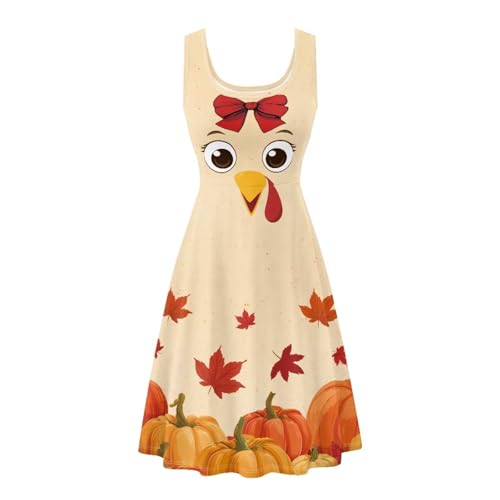 Image of Renewold Women's Sleeveless Tank Dress with Pockets, Casual Scoop Neck A-Line Sundress for Summer, Travel and Vacation