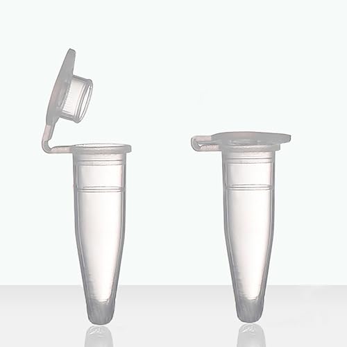 0.2ml Microcentrifuge Tube - PCR Tube with Flat Cap(1000pcs),Graduated-Polypropylene Plastic
