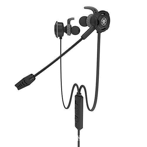 in-Ear Wired Earphone HA G30 3.5mm PC Gaming Headset Computer Headphones in Ear Stereo Bass Noise Cancelling Earphone with Mic(Black) (Color : Black)