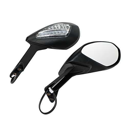 Espejo LED intermitente de motocicleta espejo lateral luz intermitente para Ducati 4