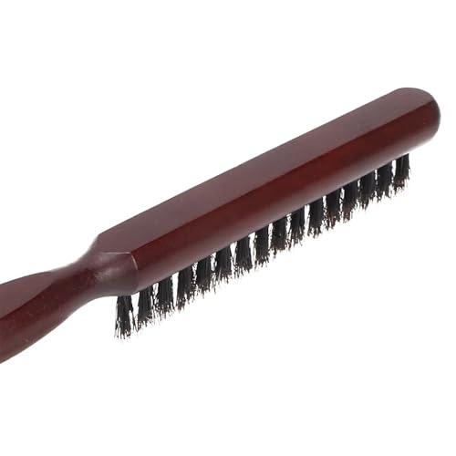 Image of PINAKA Wooden Teasing Brush Root Teasing to Add Volume and Hair Care Scalp Massage for Women Hair Growth, Rat Tail Combs for Back Combing Color