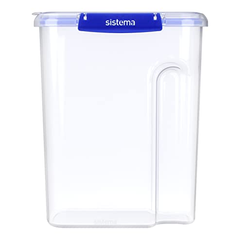 Sistema KLIP IT PLUS Cereal Storage Container | Airtight 4.2 Litre Food Pantry Storage Container | BPA-Free