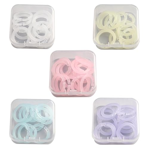 Libgiubhy Abnehmbare Binderinge 15mm 100 Stück