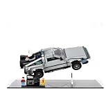 Display Case compatible with Lego 10300 Back to the Future Time Machine - (Clear Back Panel)