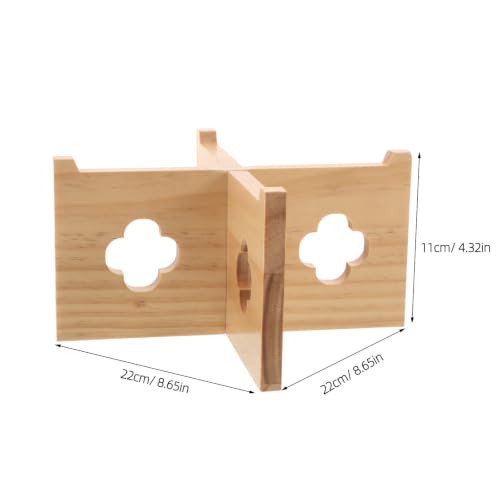 Soporte de madera para barril PRETYZOOM: base estable para evitar vuelcos 3