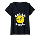Photo Gallery donna salem broom company est 1692 maglietta con collo a v Photo Gallery donna salem broom company est 1692 maglietta con collo a v
