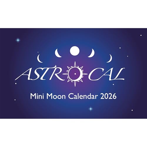Astrocal Moon Calendar Mini 2026 Lunar Phase Calendar UK