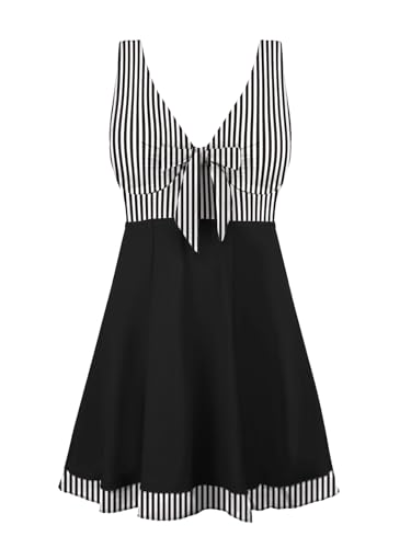 Womens One Piece High Waist Printing Swim Dress Padded Swimwear product thumbnail 17