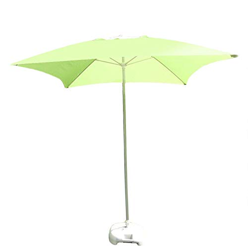 Parasol de marché carré bordeaux 2m pour table de jardin et piscine