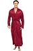 Alexander Del Rossa Men's Lightweight Satin Robe, Long, Large Burgundy (A0720BRGLG)