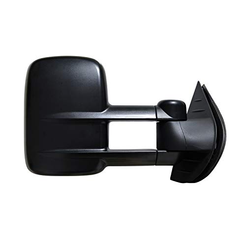 Aerdm Towing Mirrors Manual Operated Textured Black Telescoping Fit For 2007-2013 Chevy/Gmc Silverado/Sierra Exterior Accessories Mirrors #TOP1