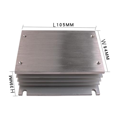 Disipador de calor de aluminio para relé térmico SSR trifásico de 10A a 25A nuevo 3