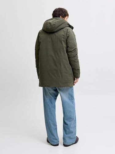 JACK & JONES Herren Jjewood Parka Sn, Forest Night, xx_l 5