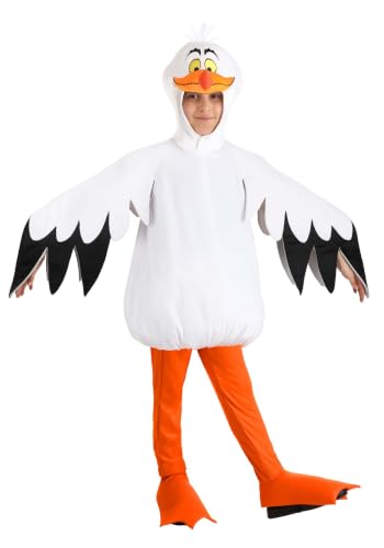 The Little Mermaid Scuttle Costume for Kids | Disney Seagull Bodysuit Pants With Shoe Covers and Headpiece
