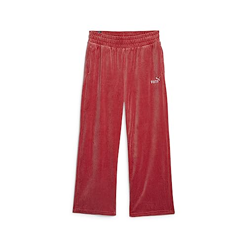 Pantalon de survêtement droit en velours PUMA Femme noir coupe droite jogging chaud