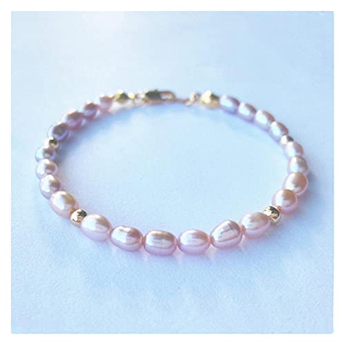 Bracelet perles d'eau douce véritable pour éviter les allergies de peau