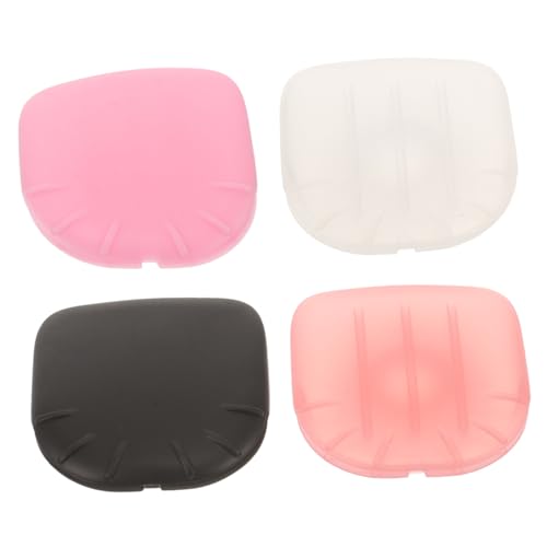 Ipetboom Portable Makeup Brush Holder Protective Cover 4 Pack Brush Travel Case Organizer Silicone Material