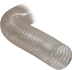 Tubo di aspirazione in PU trasparente Polyflex ignifugo D = 100 mm L = 10,0 m – Accessori per l'impianto di aspirazione