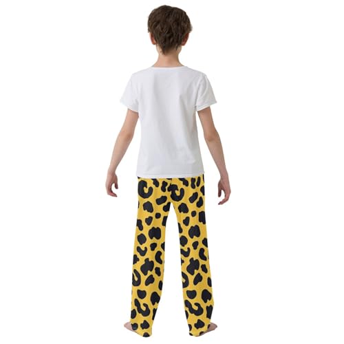 Boys' Pants Leopard Print Cheetah Cartoon Long Bottoms Jogger Pants Elastic Waist Trousers with Pockets S-XL3