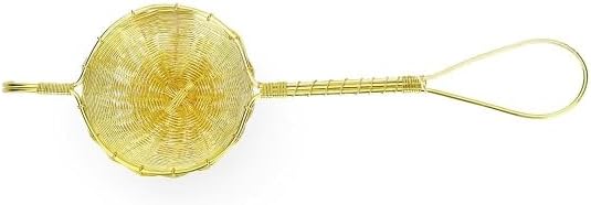Handmade Brass Wiremesh Strainer for Tea and Coffee | Handmade Wiremesh Premium Tea Infuser | Tea Infuser | Reusable Tea Filter Ideal for Loose Leaves | Tea Filter | Gifting | Tea Gift