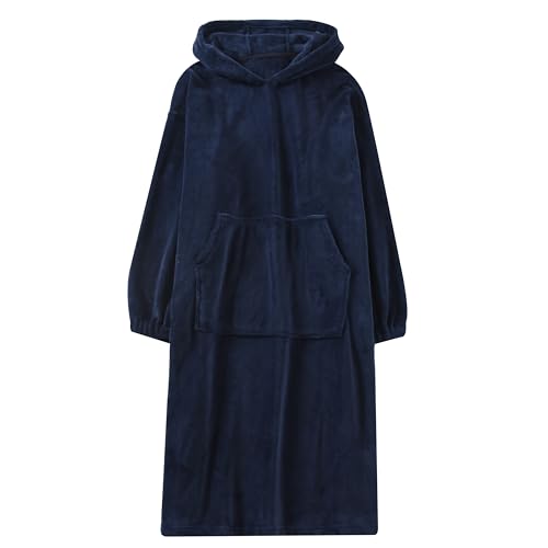 [ＬＥＶＡＮＡ] 着る毛布 部屋着 ガウン 毛布 レディース メンズ フランネル ルームウェア フード ポケット付き 冷え対策 防寒 男女兼用 冬服 室内服