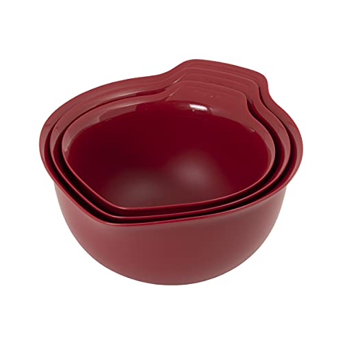 Image of KitchenAid Universal Mixing Bowls, Set Of 3, Empire Red