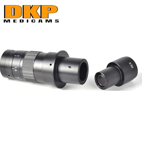 Image of DKP Medicams Max 200X Zoom C-Mount Glass Lens Adapter F /Industry Microscope Camera Objective C-Mount Port