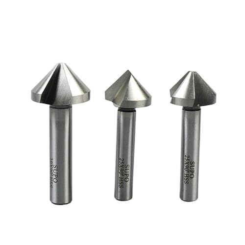 Foret à fraiser HSS fini les vis qui dépassent grâce au chanfreineur 14mm à 3 cannelures