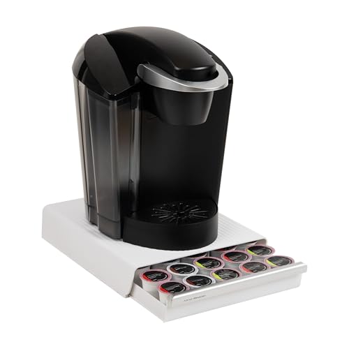Mind Reader Single Serve Coffee Pod Drawer, Holds 30 Standard Coffee Pods, Compact Countertop Organizer, 2.5 Inch Tall Storage Base by Mind Reader - Used condition - US$14.17