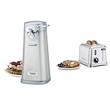 Cuisinart SCO-60 Deluxe Stainless Steel Can Opener & Metal Classic 2-Slice toaster, Brushed Stainless